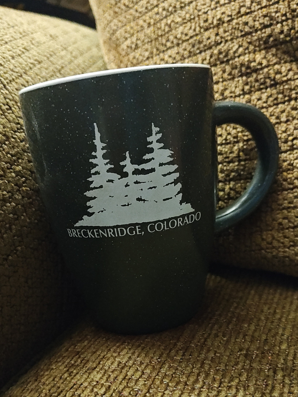 Breckenridge, Colorado Dark Green Ceramic Coffee Mug